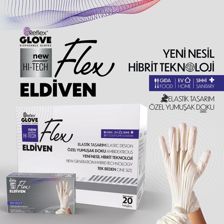 Reflex Flex Pudrasız Eldiven - M