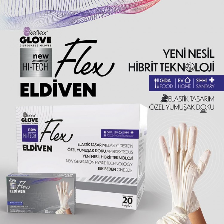 Reflex Flex Pudrasız Eldiven - L / XL