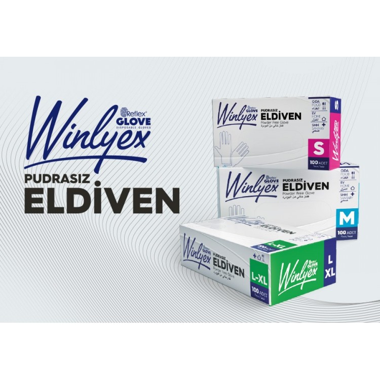 Reflex Winlyex Pudrasız Eldiven - M